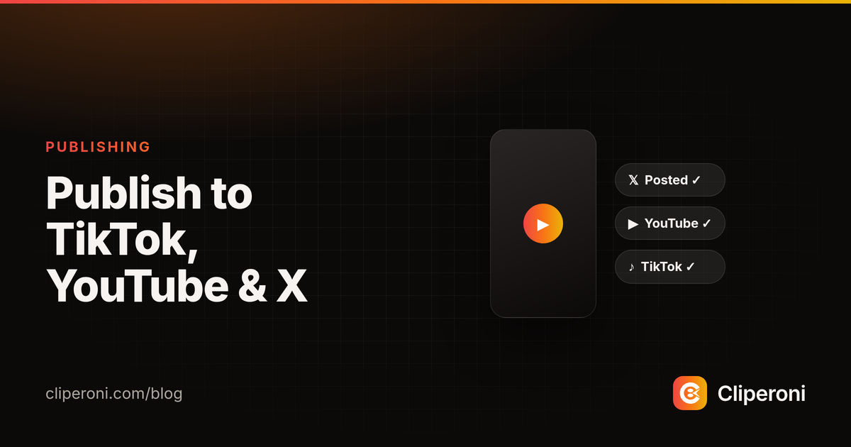A vertical clip marked posted to X, YouTube, and TikTok